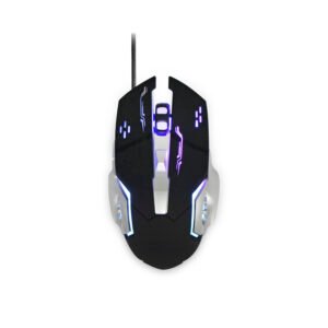 GAMING MOUSE 6 BOTONES CON 7 COLORES LED, 800/1200/1600/2400 DPI