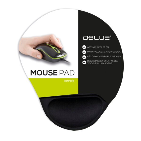 Mouse PAD GEL CON APOYA MUÑECAS - BLUE - Imagen 2