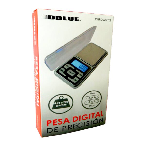 PESA DBLUE DIGITAL DE PRECISION O,1 A 200 GRAMOS - Imagen 2