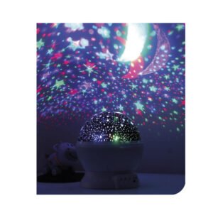 LUZ NOCTURNA CON PROYECCION DE ESTRELLAS. PINK
