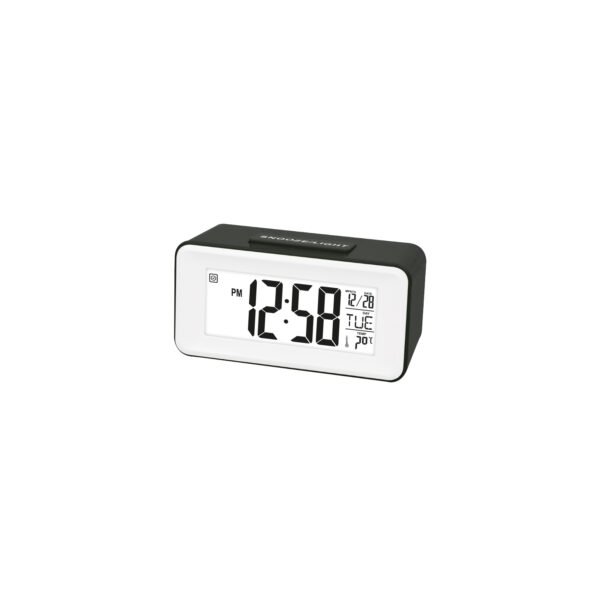 RELOJ DESPERTADOR MULTIFUNCION. BLACK