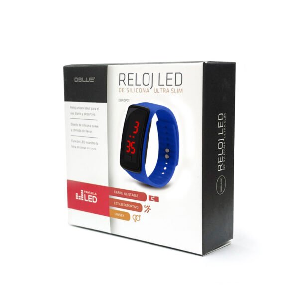 RELOJ LED DE SILICONA ULTRADELGADO. GREY - Imagen 2