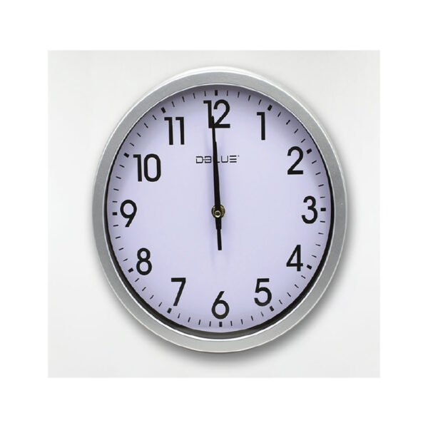 RELOJ MURAL 25 CM - SILVER