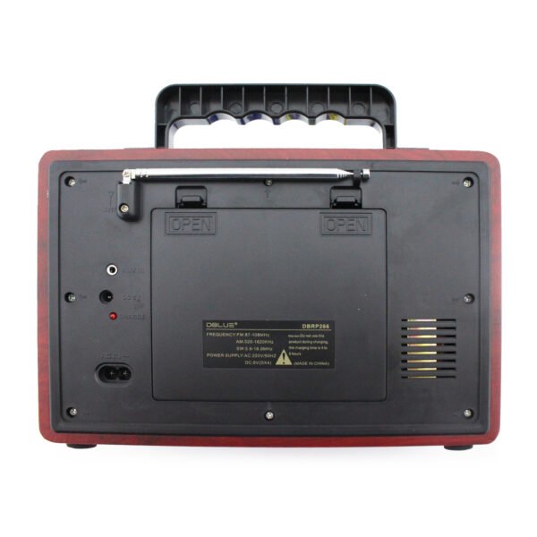 RADIO RETRO PORTATIL. BLUETOOTH/ FM/USB/SD/RECARGABLE. - Imagen 5