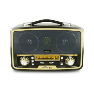 RADIO RETRO PORTATIL. BLUETOOTH/ FM/USB/SD/RECARGABLE.