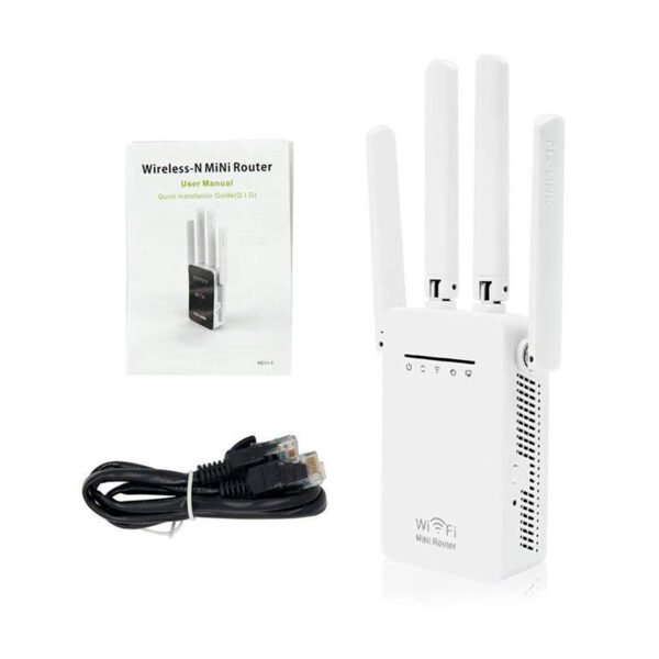 AMPLIFICADOR REPETIDOR SEÑAL WIFI 300 MBPS/4 ANTENAS - Imagen 4