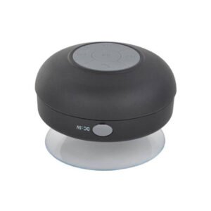 PARLANTE BLUETOOTH DBLUE PARA DUCHA, RESISTENTE AL AGUA, VENTOSA, MANOS LIBRES, 3W, BATERIA DE LITIO, ALCANCE 10M. BLACK