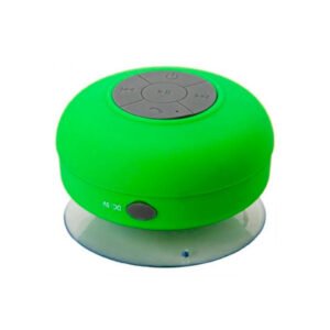 PARLANTE BLUETOOTH DBLUE PARA DUCHA, RESISTENTE AL AGUA, VENTOSA, MANOS LIBRES, 3W, BATERIA DE LITIO, ALCANCE 10M. GREEN
