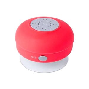 PARLANTE BLUETOOTH DBLUE PARA DUCHA, RESISTENTE AL AGUA, VENTOSA, MANOS LIBRES, 3W, BATERIA DE LITIO, ALCANCE 10M. RED