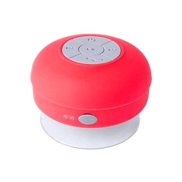 PARLANTE BLUETOOTH DBLUE PARA DUCHA, RESISTENTE AL AGUA, VENTOSA, MANOS LIBRES, 3W, BATERIA DE LITIO, ALCANCE 10M. RED