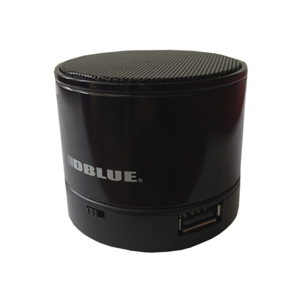 MINI PARLANTE BLUETOOTH PORTATIL DBLUE CON ENTRADA SD/USB/ RADIO FM. BLACK