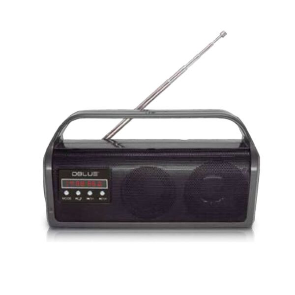 PARLANTE PORTABLE DBLUE CON BLUETOOTH /USB/SD/FM RADIO/AUX/ WHITE.