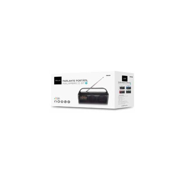 PARLANTE PORTABLE DBLUE CON BLUETOOTH /USB/SD/FM RADIO/AUX/ WHITE. - Imagen 2