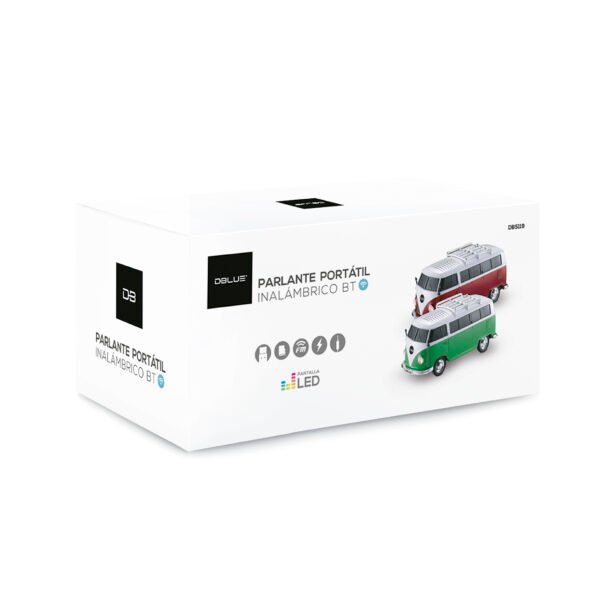 PARLANTE DISEÑO COMBI BLUETOOTH, USB, TF CARD, RADIO FM, LED, AUX 3.5MM, BATERIA RECARGABLE, DC5V. GREEN