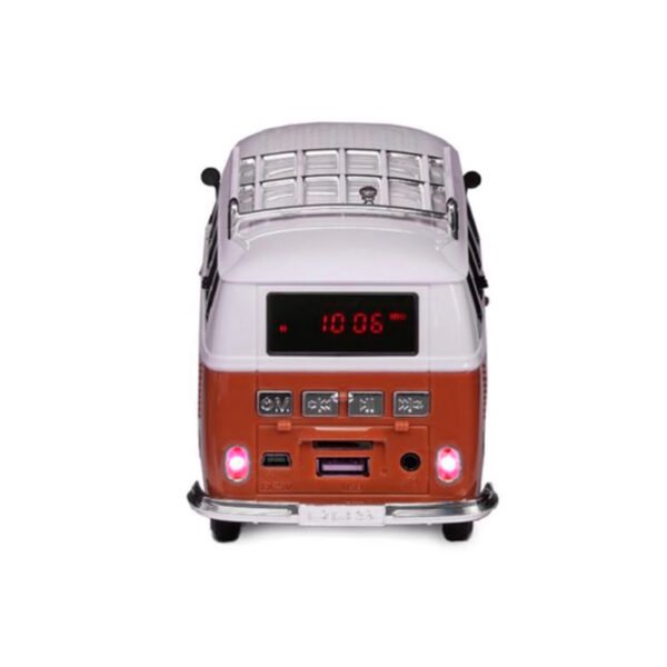 MINI PARLANTE BUS COMBI PORTATIL DBLUE CON ENTRADA BT/SD/USB/FM/. RED - Imagen 4