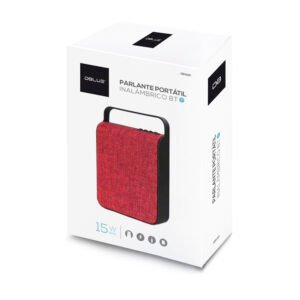 PARLANTE BLUETOOTH CON USB DBLUE, TF, AUX 3.5MM, BATERIA RECARGABLE, 15W, 100HZ-20KHZ. GREEN