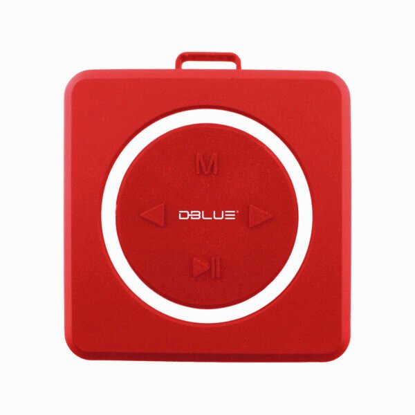 PARLANTE BLUETOOTH CON USB DBLUE, TF, AUX 3.5MM, BATERIA RECARGABLE, 8W, 60HZ-22KHZ. RED - Imagen 2