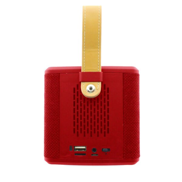 PARLANTE BLUETOOTH CON USB DBLUE, TF, AUX 3.5MM, BATERIA RECARGABLE, 8W, 60HZ-22KHZ. RED - Imagen 3