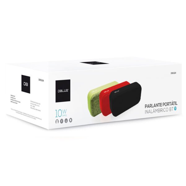 PARLANTE PORTABLE DBLUE CON BLUETOOTH /USB/SD/FM RADIO/AUX/ RED - Imagen 4