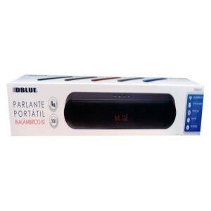 PARLANTE PORTATIL BLUETOOTH 10W RMS, RADIO FM, USB, AUX, MANOS LIBRES, BATERIA LARGA DURACION. RED