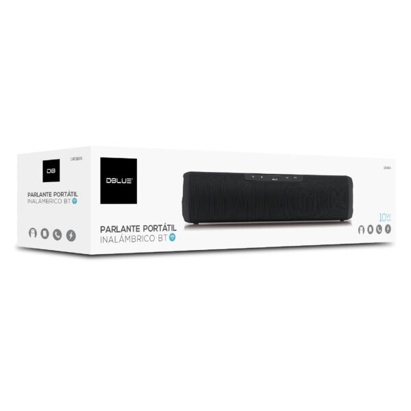 PARLANTE PORTATIL BLUETOOTH 10W RMS, SONIDO ALTA FIDELIDAD, BATERIA LARGA DURACION, MANOS LIBRES. GREEN - Imagen 6