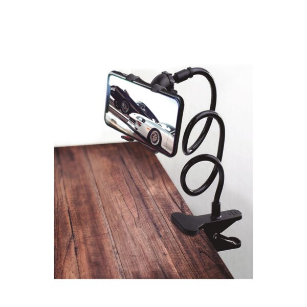 SOPORTE FLEXIBLE DBLUE PARA SMARTPHONE CON ROTACION 360°, INCLUYE CLIP PARA DIFERENTES SUPERFICIES. BLACK
