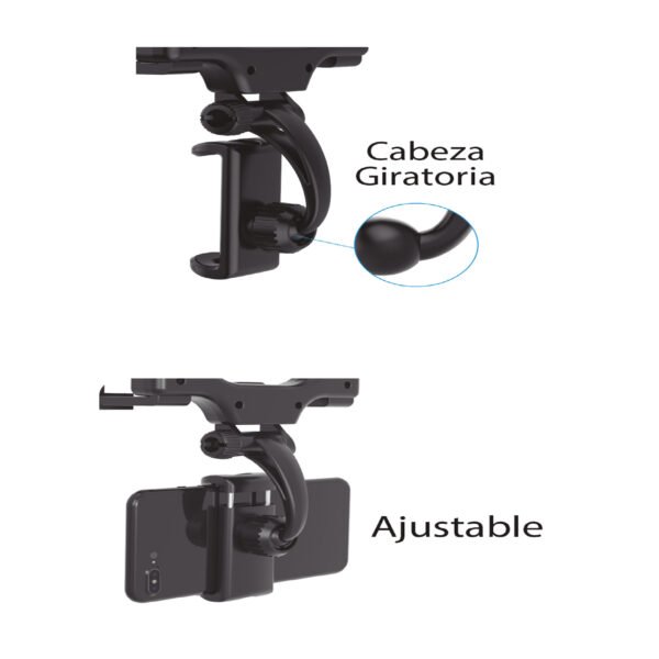 SOPORTE SMARTPHONE ESPEJO RETROVISOR - Imagen 4