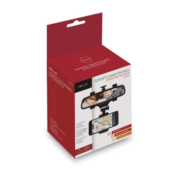 SOPORTE SMARTPHONE ESPEJO RETROVISOR - Imagen 6