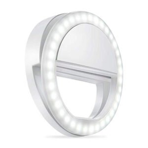 SELFIE RING LIGHT DBLUE, 3 NIVELES DE INTENSIDAD, COMPATIBLE CON SMARTPHONES, FUNCIONA CON PILAS AAA.