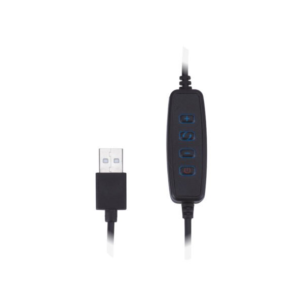 SOPORTE DOBLE ADAPTABLE PARA MICROFONOS Y SMARTPHONES DBLUE, CON LUZ LED Y ROTACION. - Imagen 3
