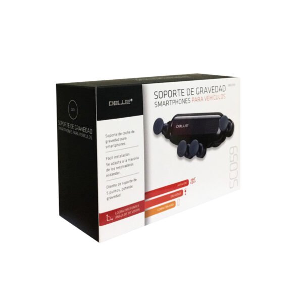 SOPORTE UNIVERSAL PARA SMARTPHONES DBLUE, GIRO 360°, AJUSTE AUTOMATICO, COMPATIBLE CON 4.7-6.5”. - Imagen 7