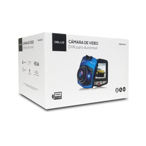 CAMARA AUTO DBLUE DVR 1080P FULL HD, ANGULAR 170°, VISION NOCTURNA, SENSOR G, LCD 2.4", H.264, TF HASTA 32GB. BLUE - Imagen 3