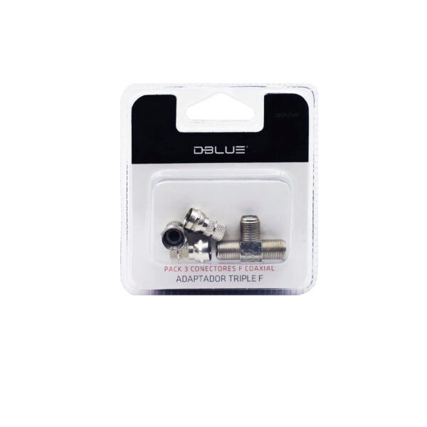 CONECTOR COAXIAL T + 3 PUNTAS DE  UNION RG-6