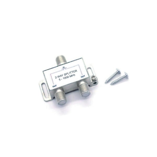 SPLITTER COAXIAL TELEVISION SATELITAL 5-1000MHZ 2 SALIDAS