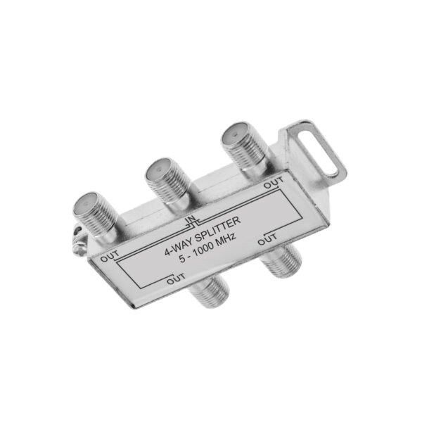 SPLITTER COAXIAL TELEVISION SATELITAL 5-2400MHZ 4 SALIDAS