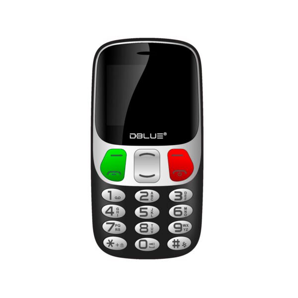 TELÉFONO CELULAR SENIOR ADULTO MAYOR. BLACK