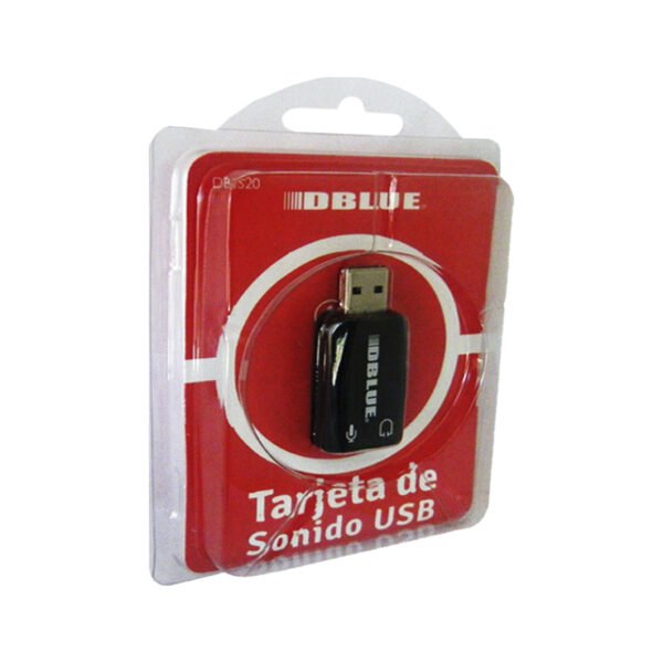 TARJETA DE SONIDO DBLUE CON CONEXION USB. BLUE - Imagen 2