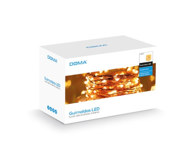 GUIRNALDA DE LUCES SOLARES LED IMPERMEABLES EXT.30 METROS - Imagen 2
