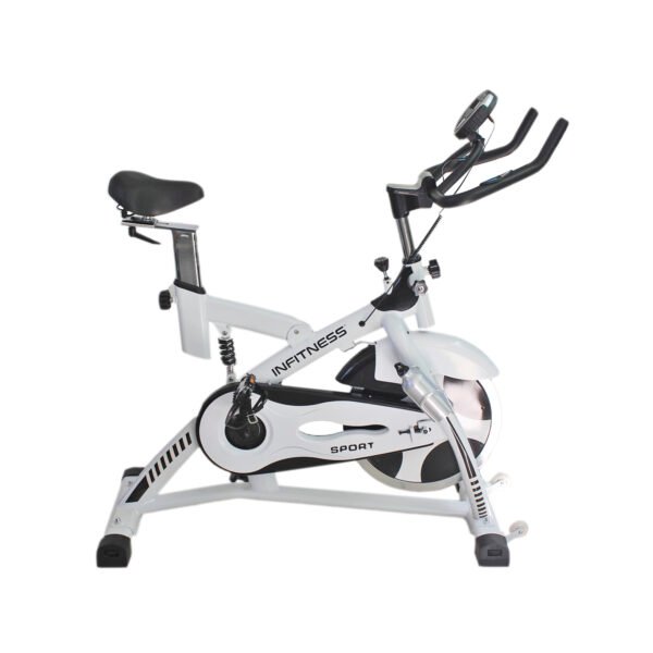 BICICLETA SPINNING FITNESS 15KG WHITE