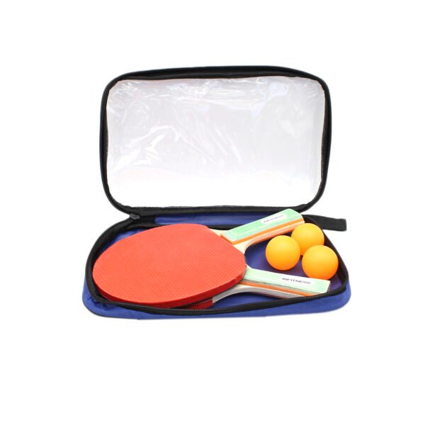 SET DE JUEGO CON 2 PALETAS DE MADERA, SISTEMA ANTI-VIBRACION, 3 PELOTAS Y BOLSO DE TRANSPORTE.