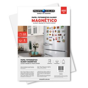 PAPEL FOTOGRAFICO GLOSSY A4, 5 HOJAS, 650 GRS, ALTA DEFINICION, SECADO RAPIDO, RESISTENTE AL AGUA.