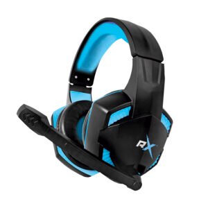 AudífonosS REPTILE X GAMER CON MICROFONO Y CONTROL DE VOLUMEN. LIGHT BLUE