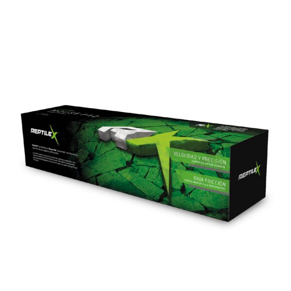 MOUSE PAD GAMER PRO REPTILEX, ANTIDESLIZANTE, 30X70CM, 3MM GROSOR, FLEXIBLE Y DE BAJA FRICCION. - Imagen 4