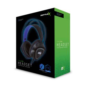 AUDIFONOS GAMER PRO REPTILEX, MICROFONO INCLUIDO, PLUG 3.5MM, ALMOHADILLAS ACOLCHADAS, CABLE 1.8M, CONTROL DE VOLUMEN. BLUE
