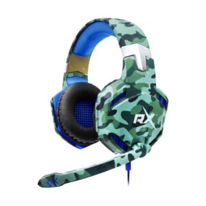 AUDIFONOS REPTILEX GAMER PRO PARA PC REPTILE, CON MICROFONO Y CONTROL DE VOLUMEN. MIMETIZADO