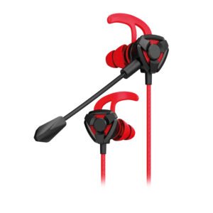AUDIFONO GAMER PRO CON DOBLE MICROFONO REPTILEX, DISEÑO ERGONOMICO, CONEXION 3.5 MM, CABLE DE 120 CM.