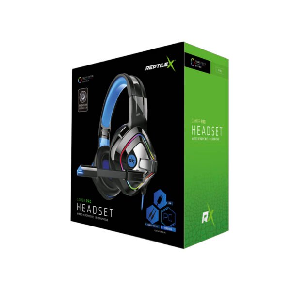 AUDIFONOS REPTILEX COMPATIBLES CON PC/PS4/X-ONE/SWITCH, SONIDO ESTEREO, MICROFONO OMNIDIRECCIONAL 50 MM. - Imagen 4