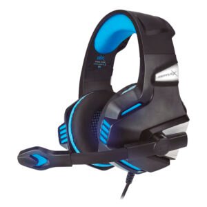 AUDIFONOS GAMER LED REPTILEX, PLUG 3.5MM, MICROFONO 6X2.7MM, IMPEDANCIA 16 OHM, CABLE 2M.