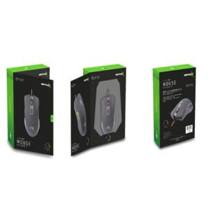 MOUSE ERGONOMICO REPTILEX USB, 800-4500 DPI, RGB 4 MODOS, FRECUENCIA 125-1000HZ, VOLTAJE 5V, PLUG & PLAY.