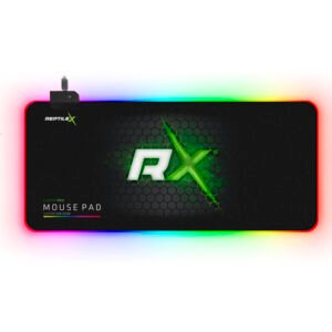 MOUSEPAD CON USB LIGHTING REPTILEX, LUZ EN BORDES, SUPERFICIE ANTIDESLIZANTE, VELOCIDAD Y PRECISION.350X250X3MM